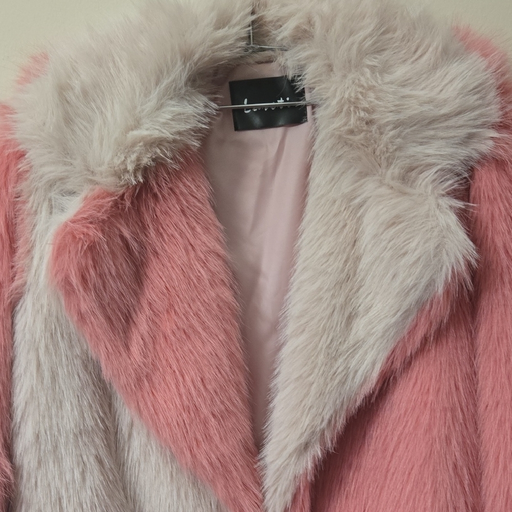 Lareti Belted Faux Fur Coat - Picture 3 of 8